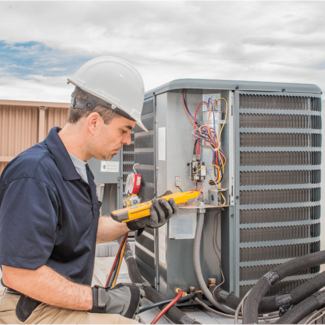 Sarnia HVAC Pros HVAC technician servicing a system